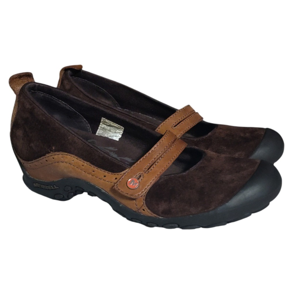 Merrell Plaza Bandeau Shoes Women's Size 8 Mary Jane Espresso Bohemian Boho